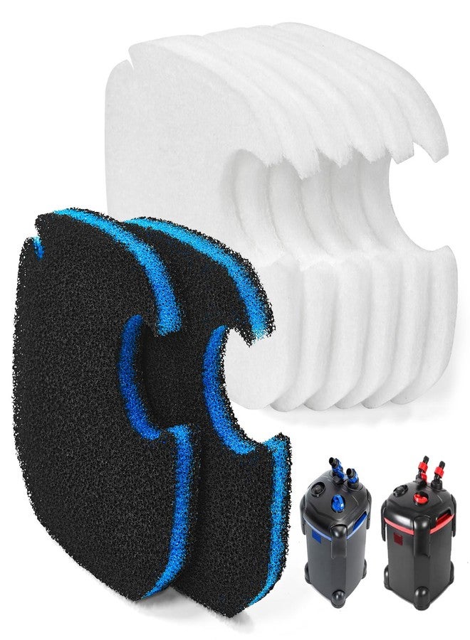 HDWGGD 8 Pack Canister Filter Media Replacement for Pondforse or AMOSIJOY Canister Filter 172 GPH 225GPH 265GPH Aquarium Filter Sponge Media for Aquariums Fish Tanks Turtle Tank Up to 75 Gallons - Image 1